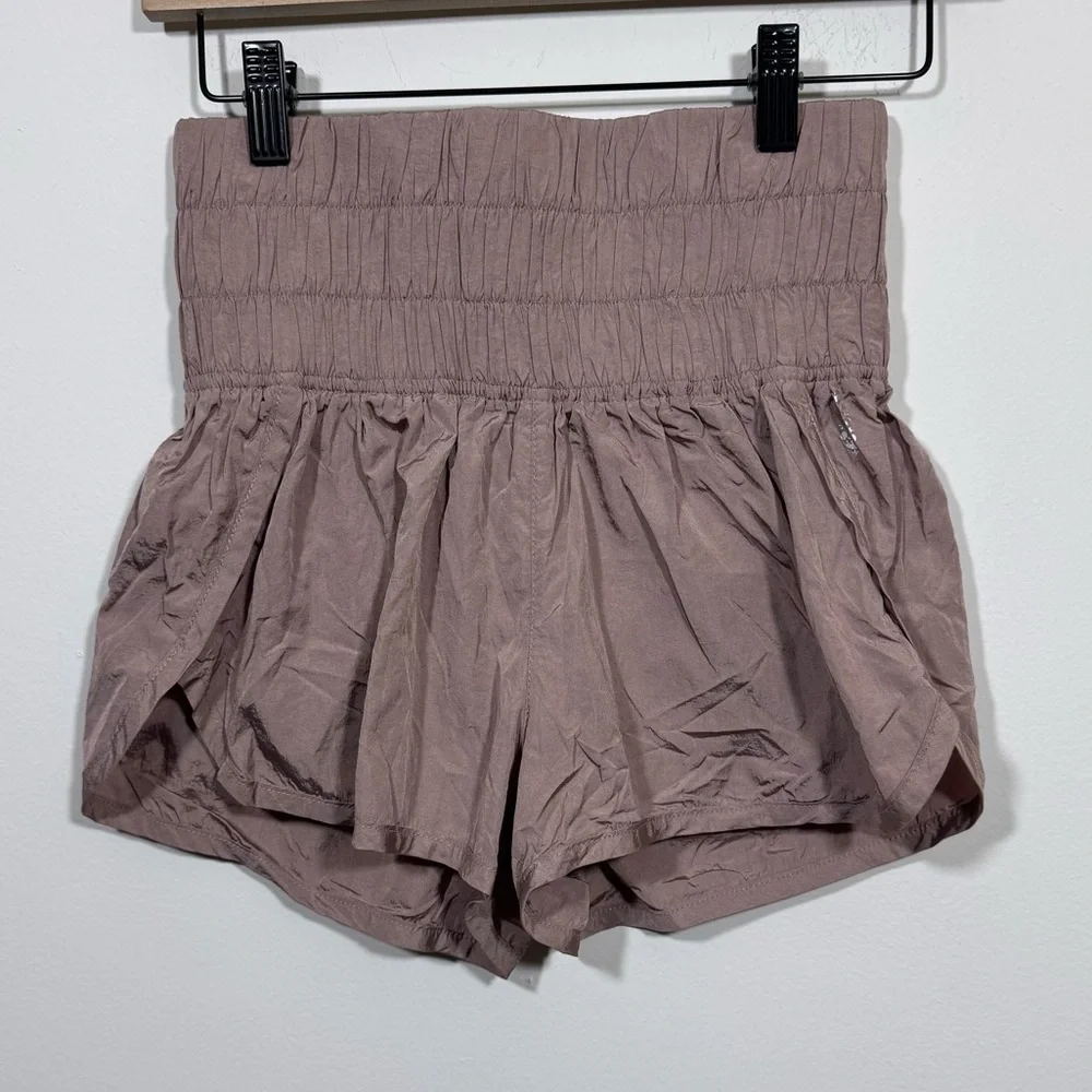Free People Movement High Waisted Shorts size XS Pink - Picture 3 of 7